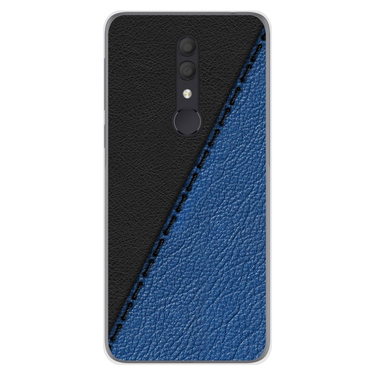 Funda Gel Tpu para Alcatel 1X 2019 diseño Cuero 02 Dibujos
