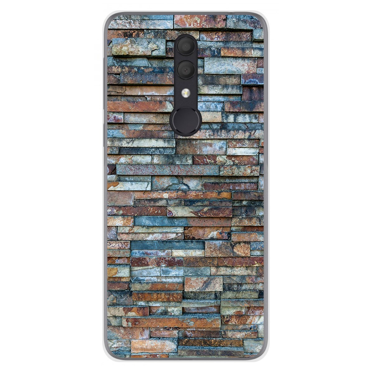 Funda Gel Tpu para Alcatel 1X 2019 diseño Ladrillo 05 Dibujos