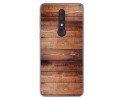 Funda Gel Tpu para Alcatel 1X 2019 diseño Madera 02 Dibujos