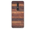 Funda Gel Tpu para Alcatel 1X 2019 diseño Madera 03 Dibujos