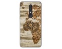 Funda Gel Tpu para Alcatel 1X 2019 diseño Madera 07 Dibujos