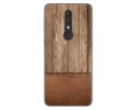 Funda Gel Tpu para Alcatel 1X 2019 diseño Madera 09 Dibujos