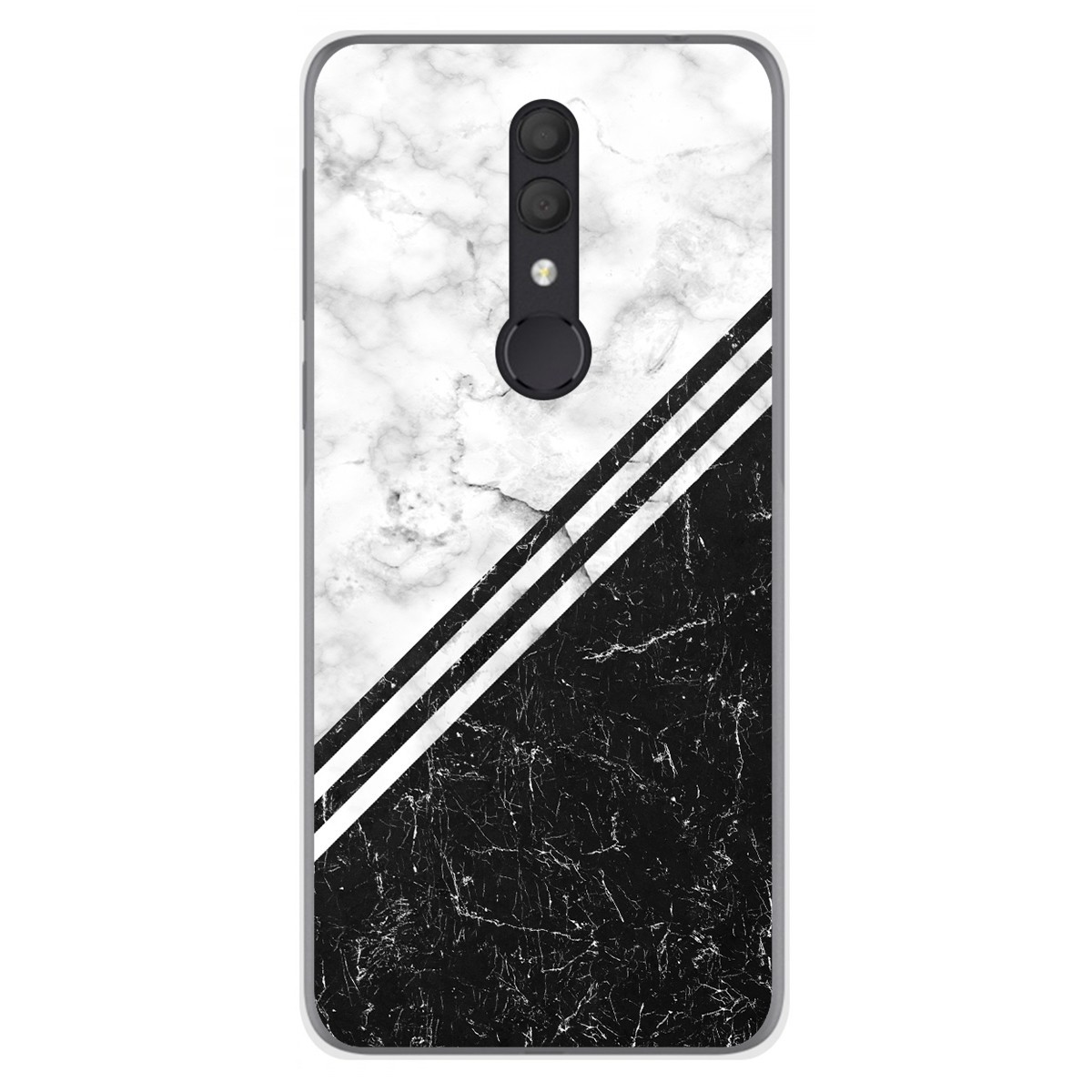 Funda Gel Tpu para Alcatel 1X 2019 diseño Mármol 01 Dibujos