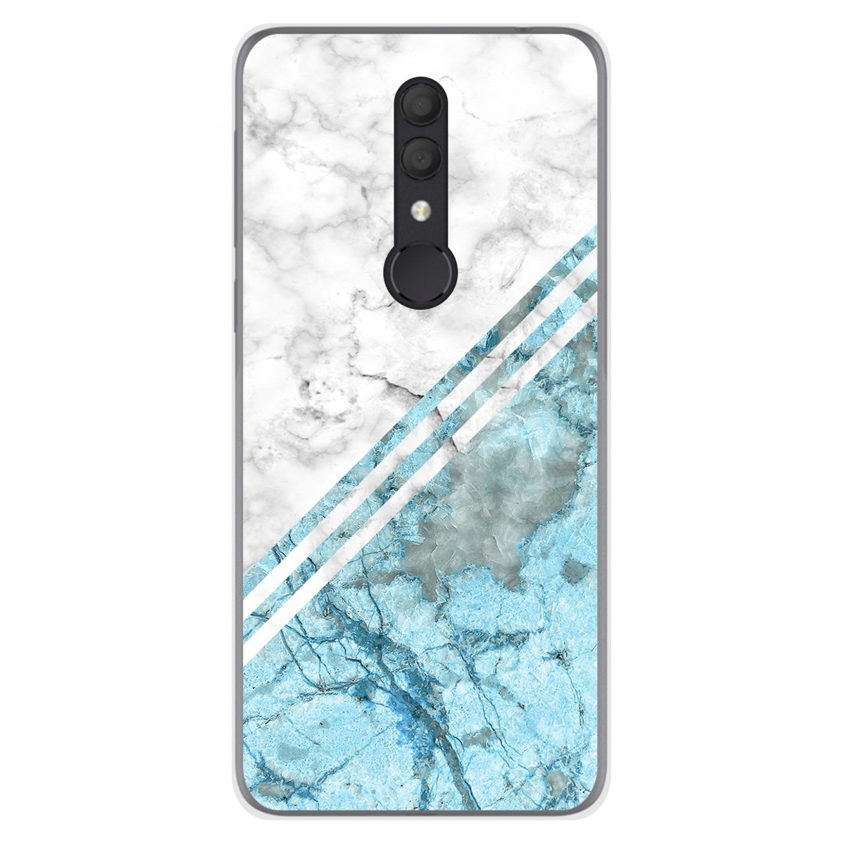Funda Gel Tpu para Alcatel 1X 2019 diseño Mármol 02 Dibujos