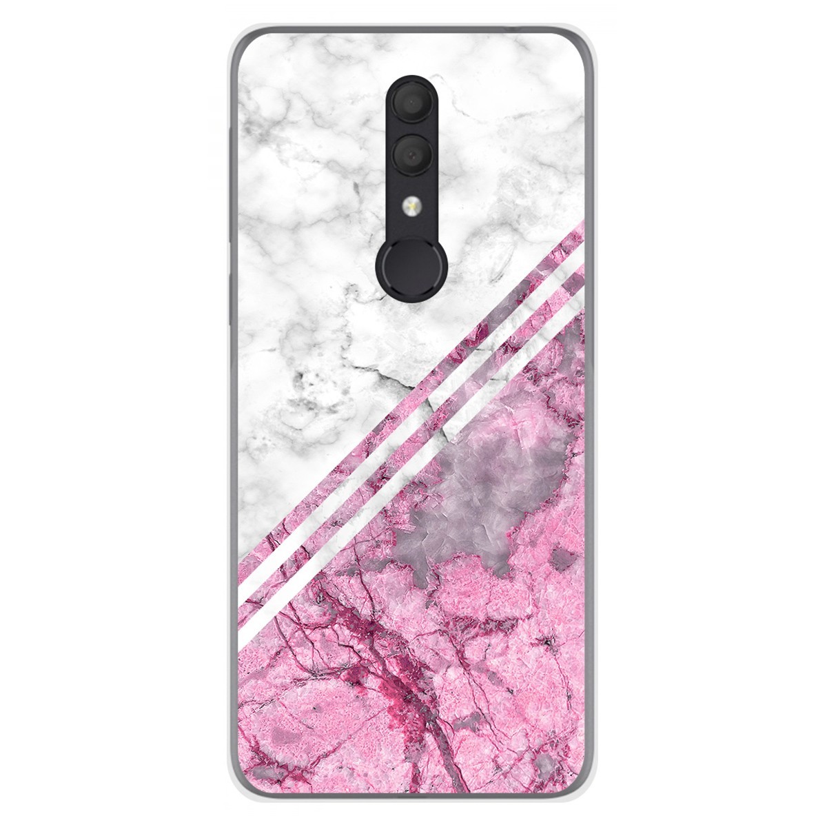 Funda Gel Tpu para Alcatel 1X 2019 diseño Mármol 03 Dibujos