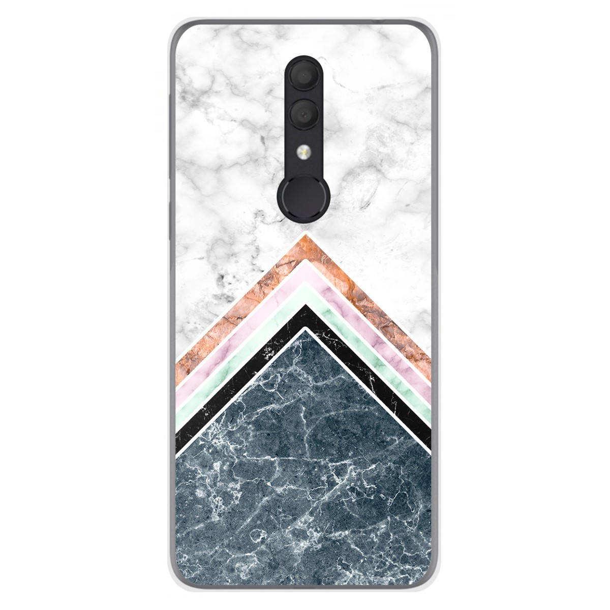 Funda Gel Tpu para Alcatel 1X 2019 diseño Mármol 05 Dibujos
