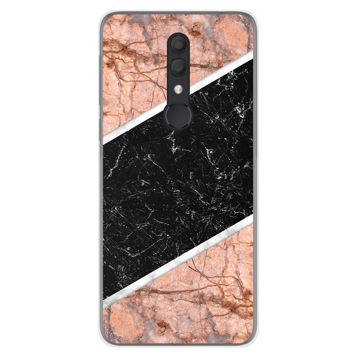 Funda Gel Tpu para Alcatel 1X 2019 diseño Mármol 07 Dibujos