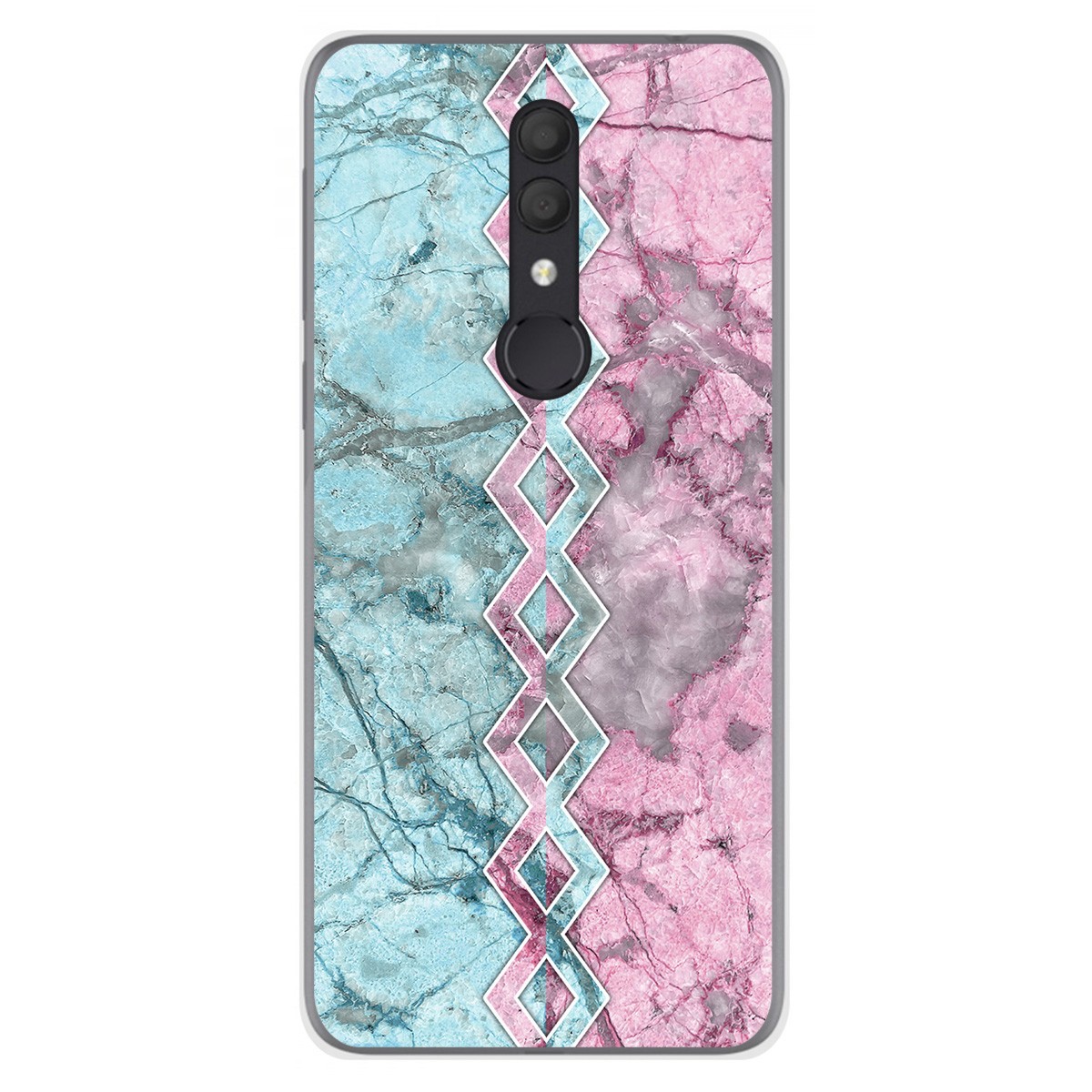 Funda Gel Tpu para Alcatel 1X 2019 diseño Mármol 08 Dibujos