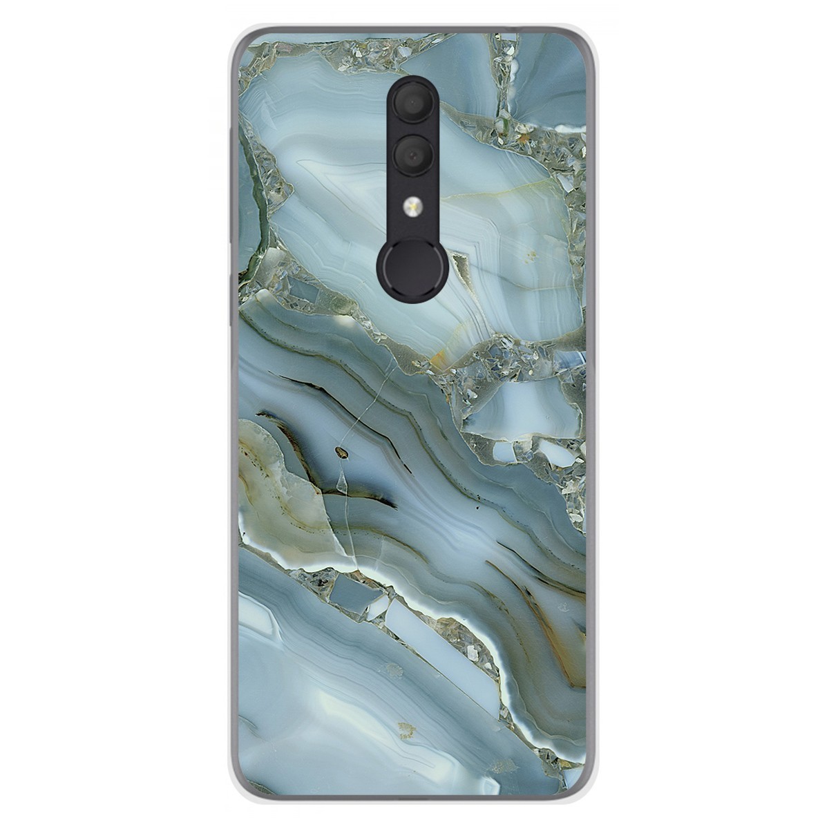 Funda Gel Tpu para Alcatel 1X 2019 diseño Mármol 09 Dibujos