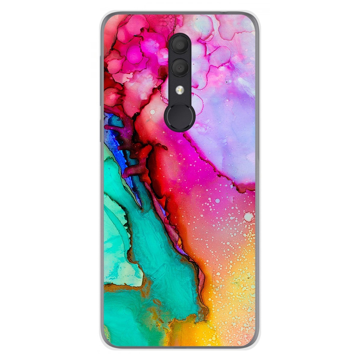 Funda Gel Tpu para Alcatel 1X 2019 diseño Mármol 15 Dibujos