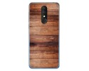 Funda Gel Tpu para Alcatel 3 2019 diseño Madera 02 Dibujos