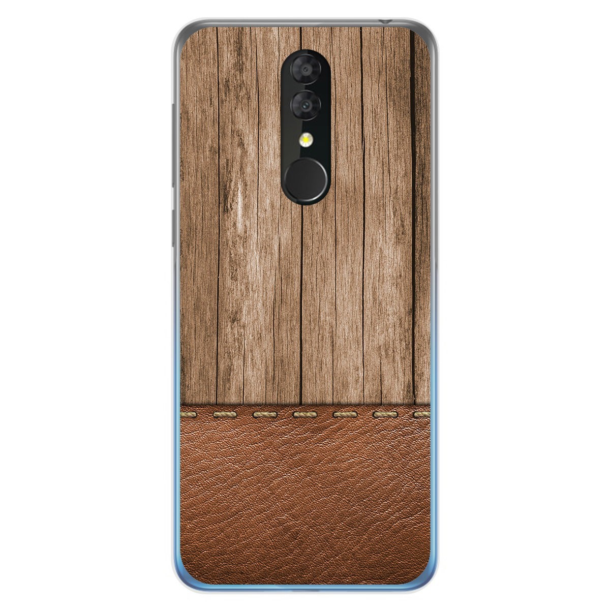 Funda Gel Tpu para Alcatel 3 2019 diseño Madera 09 Dibujos