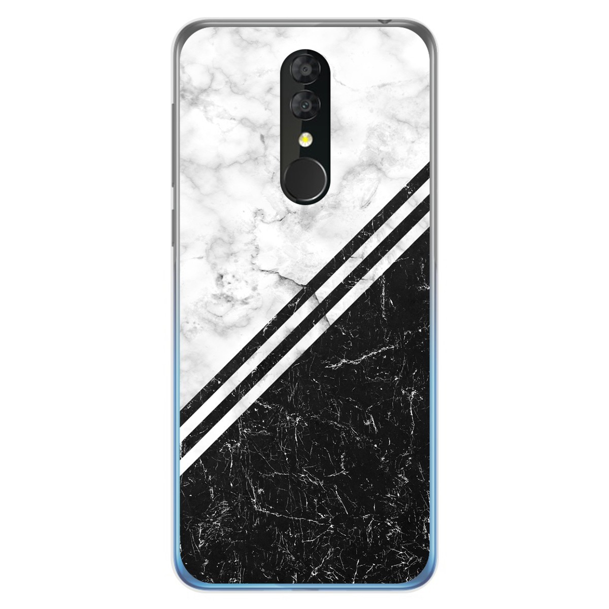 Funda Gel Tpu para Alcatel 3 2019 diseño Mármol 01 Dibujos