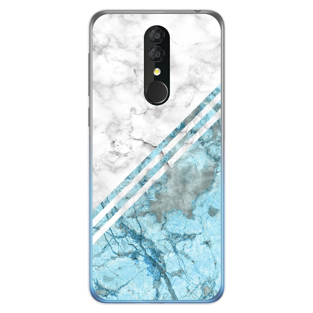 Funda Gel Tpu para Alcatel 3 2019 diseño Mármol 02 Dibujos