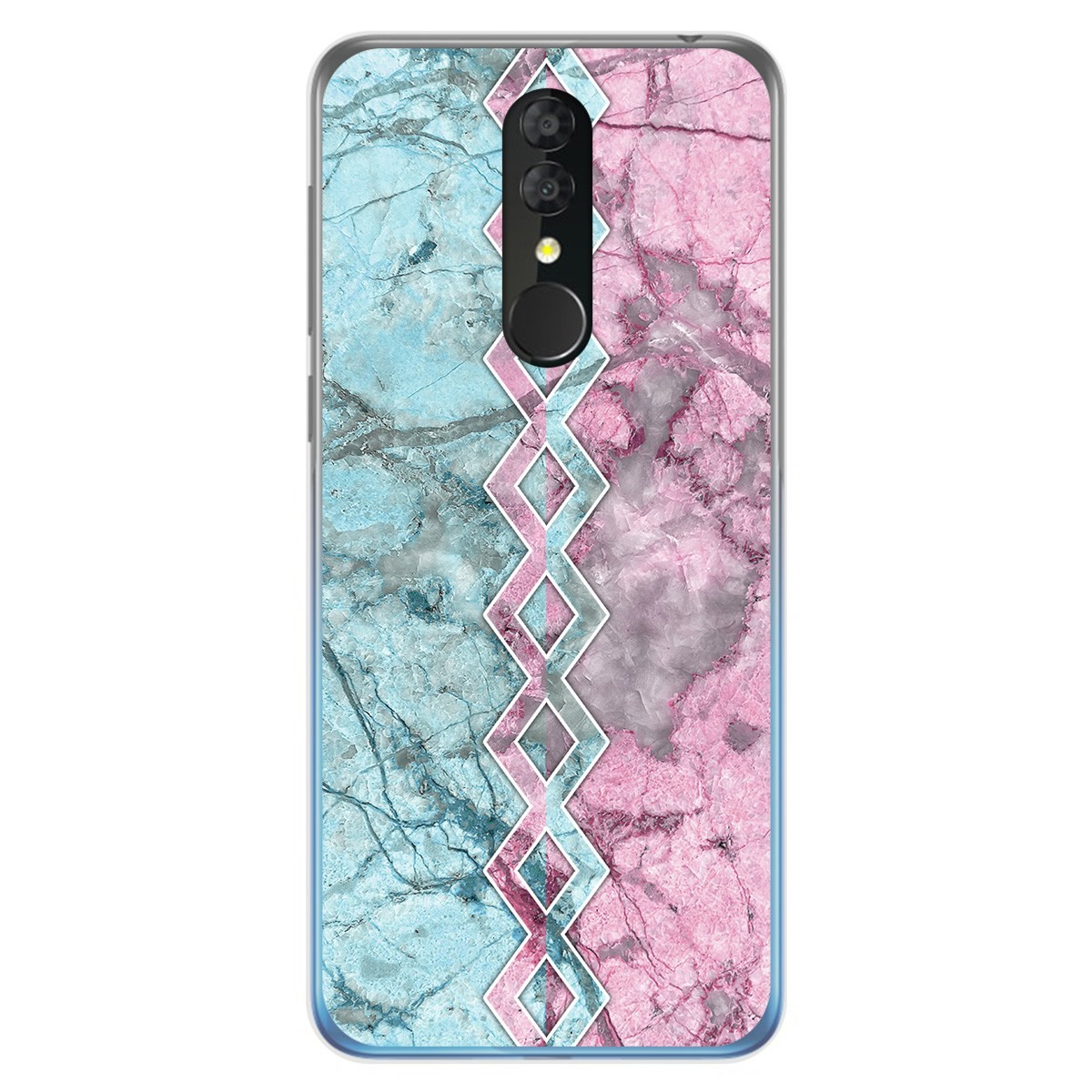 Funda Gel Tpu para Alcatel 3 2019 diseño Mármol 08 Dibujos
