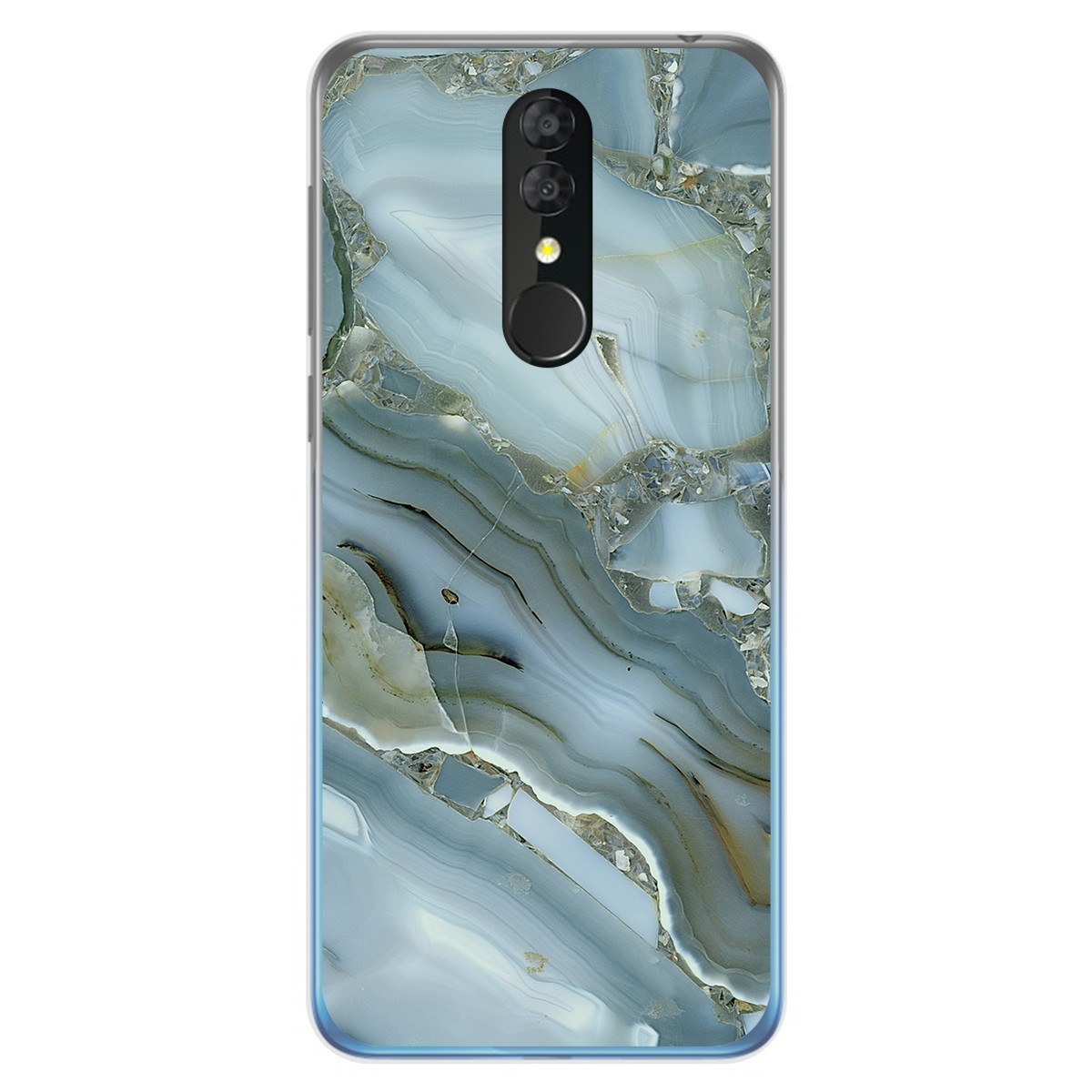 Funda Gel Tpu para Alcatel 3 2019 diseño Mármol 09 Dibujos