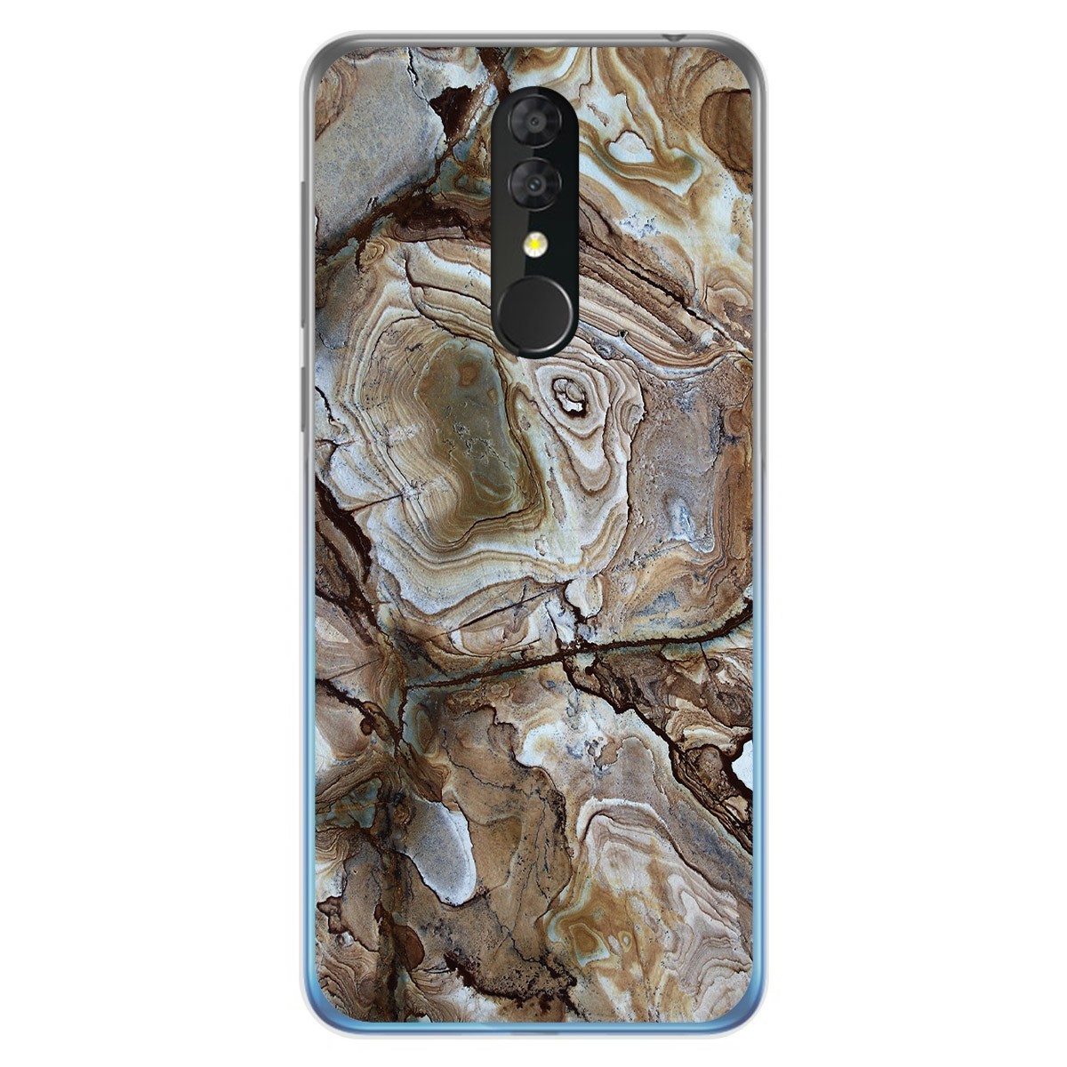 Funda Gel Tpu para Alcatel 3 2019 diseño Mármol 14 Dibujos