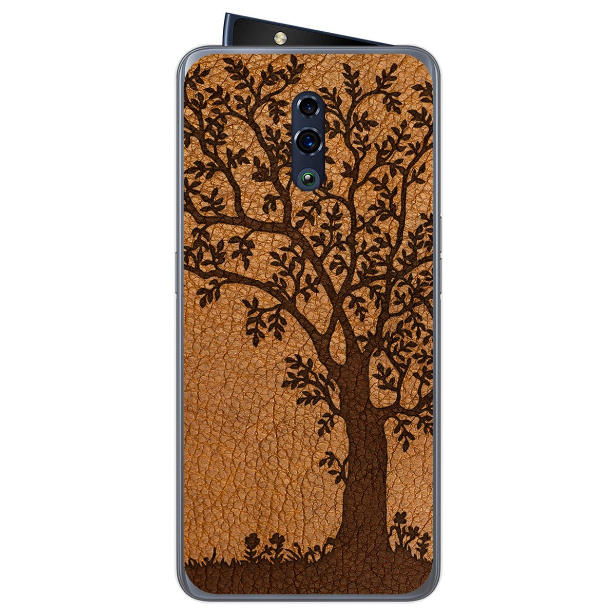 Funda Gel Tpu para Oppo Reno diseño Cuero 03 Dibujos