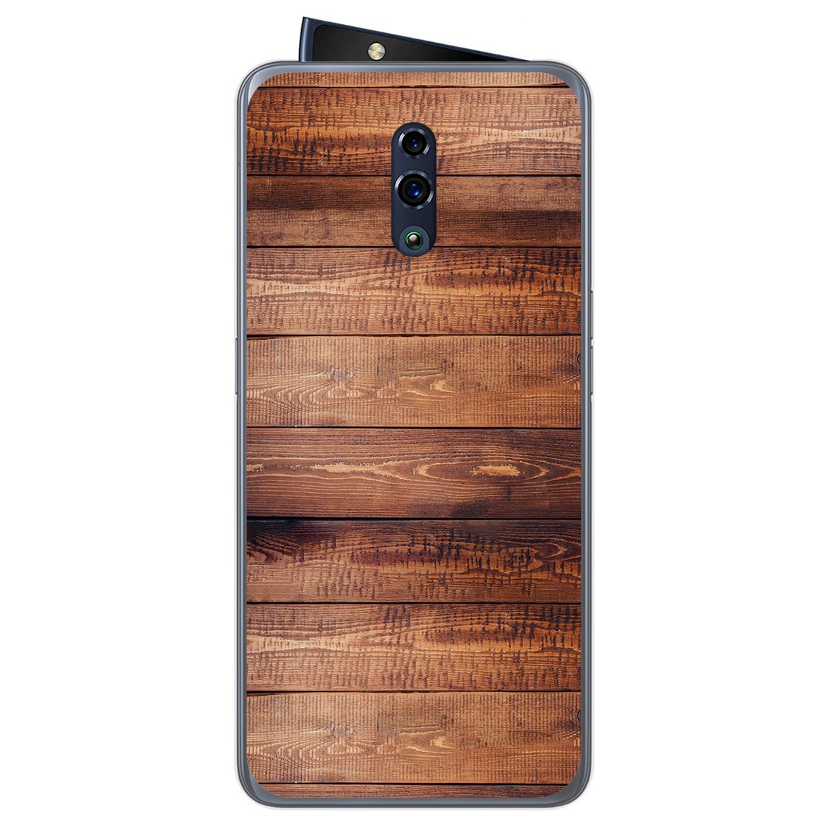 Funda Gel Tpu para Oppo Reno diseño Madera 02 Dibujos