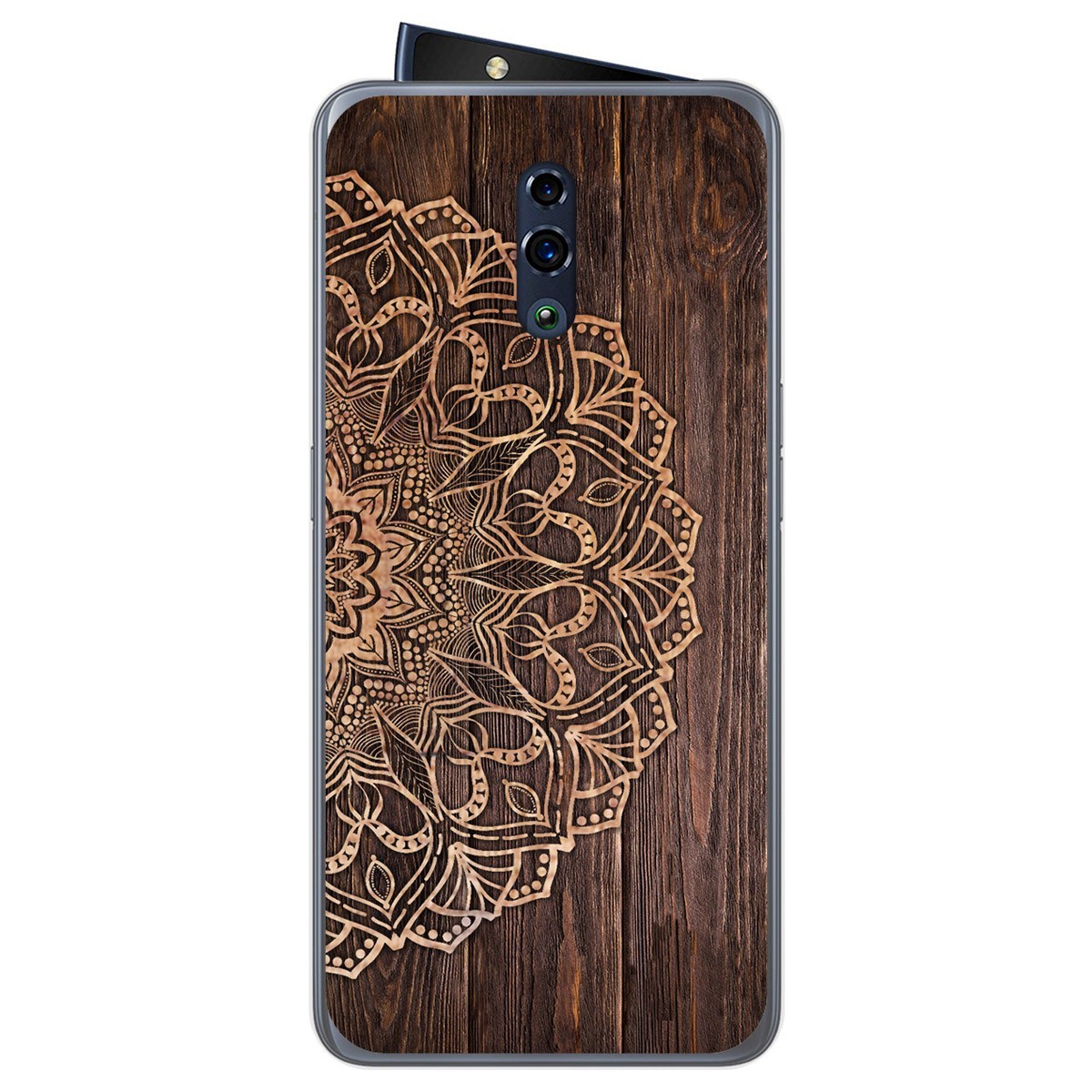 Funda Gel Tpu para Oppo Reno diseño Madera 06 Dibujos