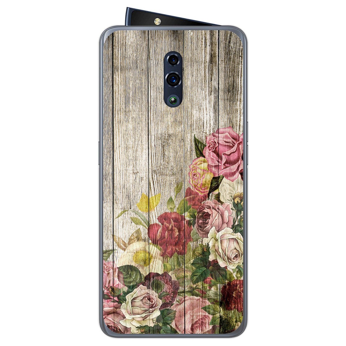 Funda Gel Tpu para Oppo Reno diseño Madera 08 Dibujos