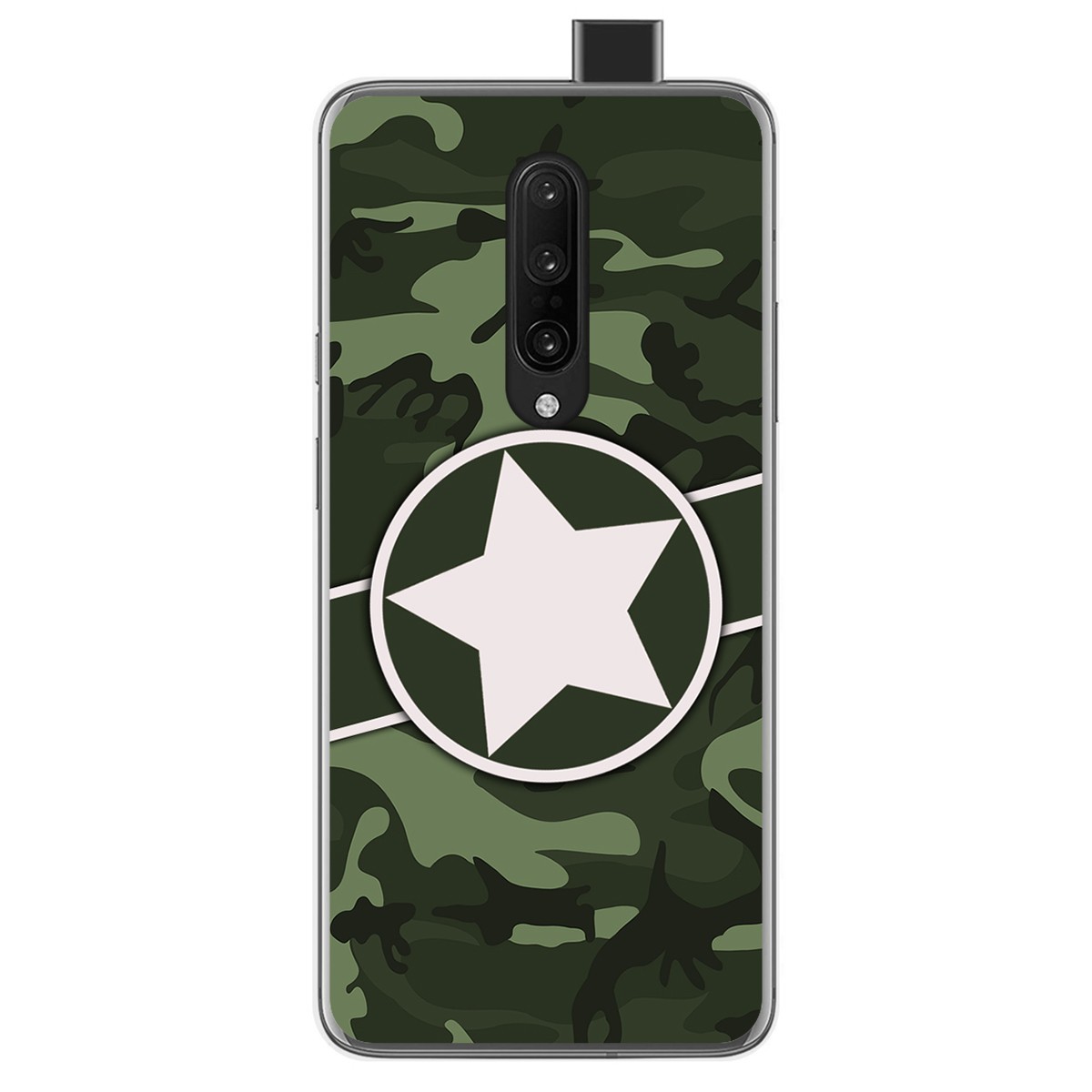 Funda Gel Tpu para Oneplus 7 Pro diseño Camuflaje 01 Dibujos