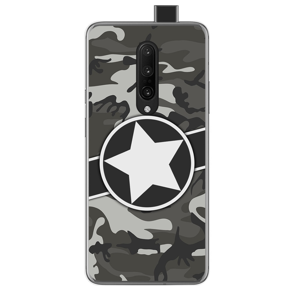 Funda Gel Tpu para Oneplus 7 Pro diseño Camuflaje 02 Dibujos