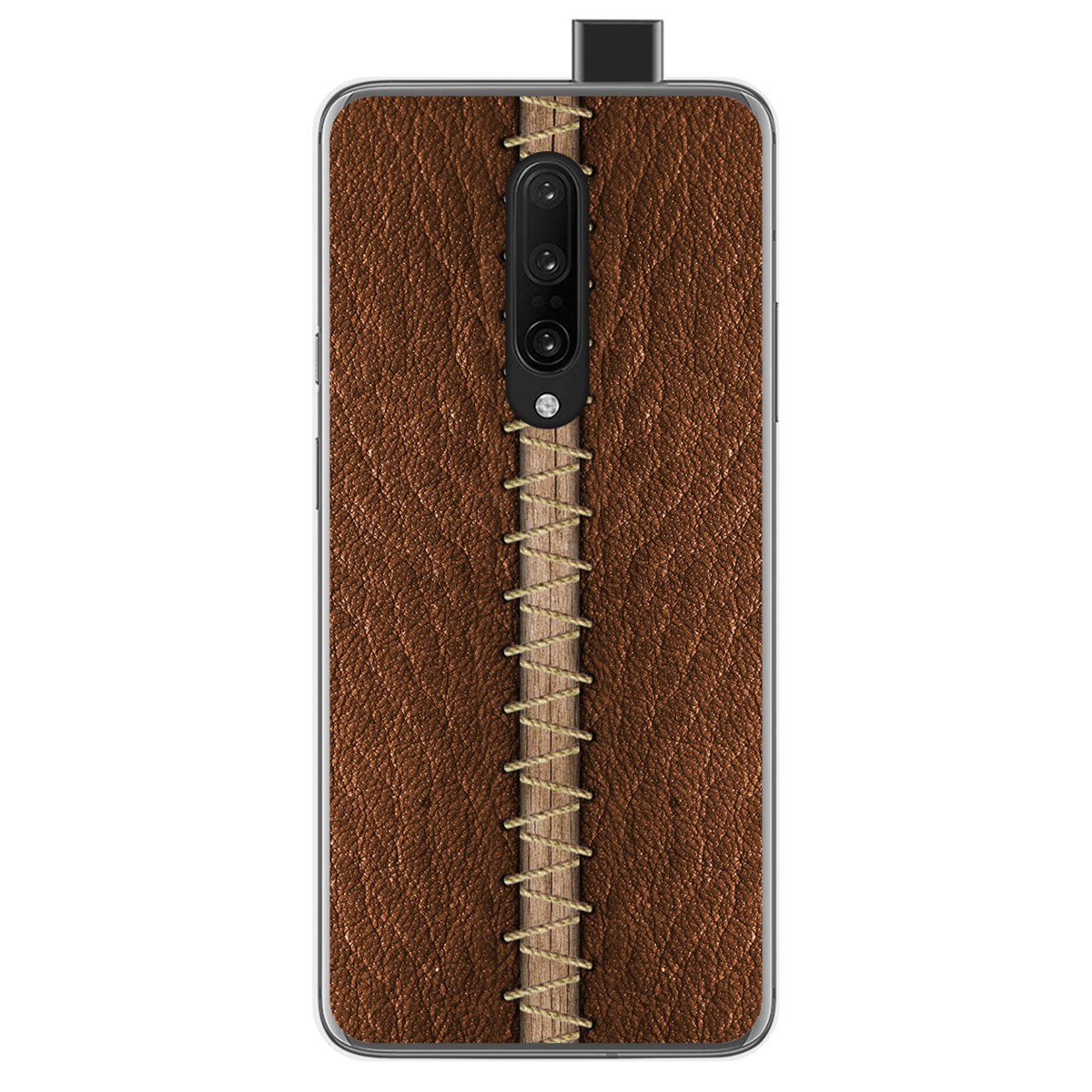 Funda Gel Tpu para Oneplus 7 Pro diseño Cuero 01 Dibujos