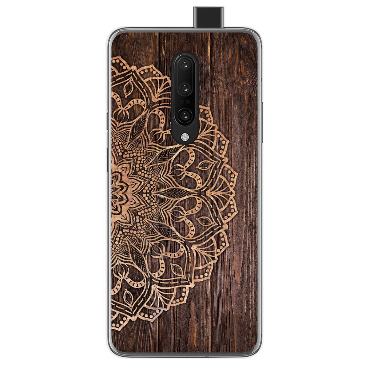 Funda Gel Tpu para Oneplus 7 Pro diseño Madera 06 Dibujos