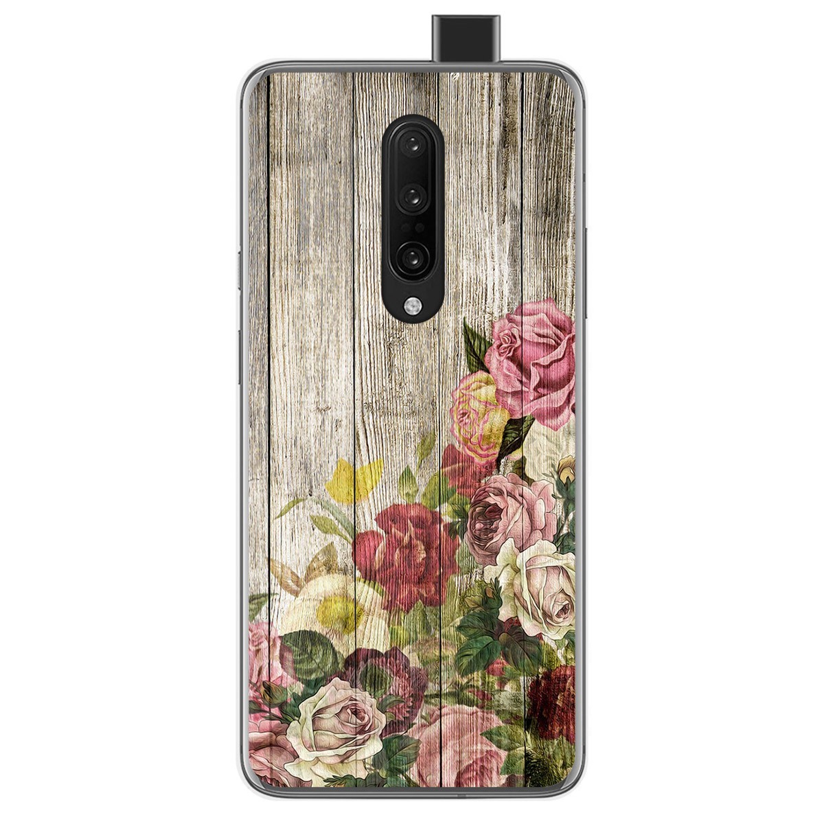 Funda Gel Tpu para Oneplus 7 Pro diseño Madera 08 Dibujos