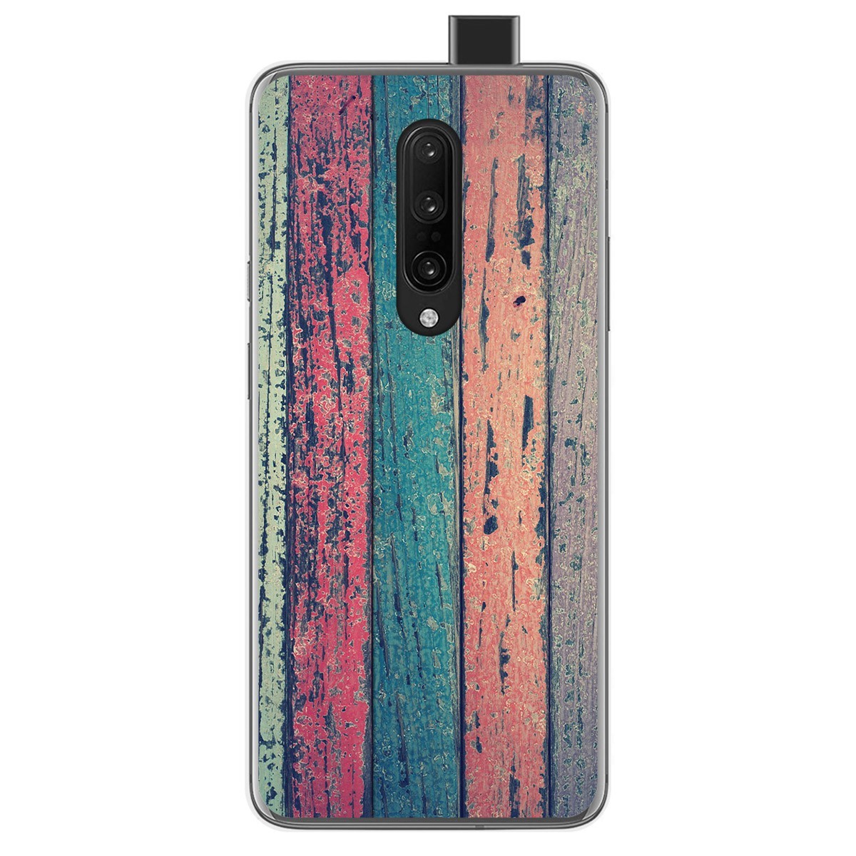Funda Gel Tpu para Oneplus 7 Pro diseño Madera 10 Dibujos