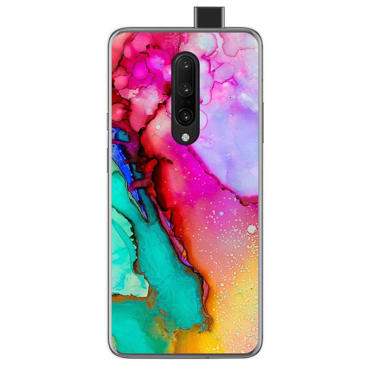 Funda Gel Tpu para Oneplus 7 Pro diseño Mármol 15 Dibujos