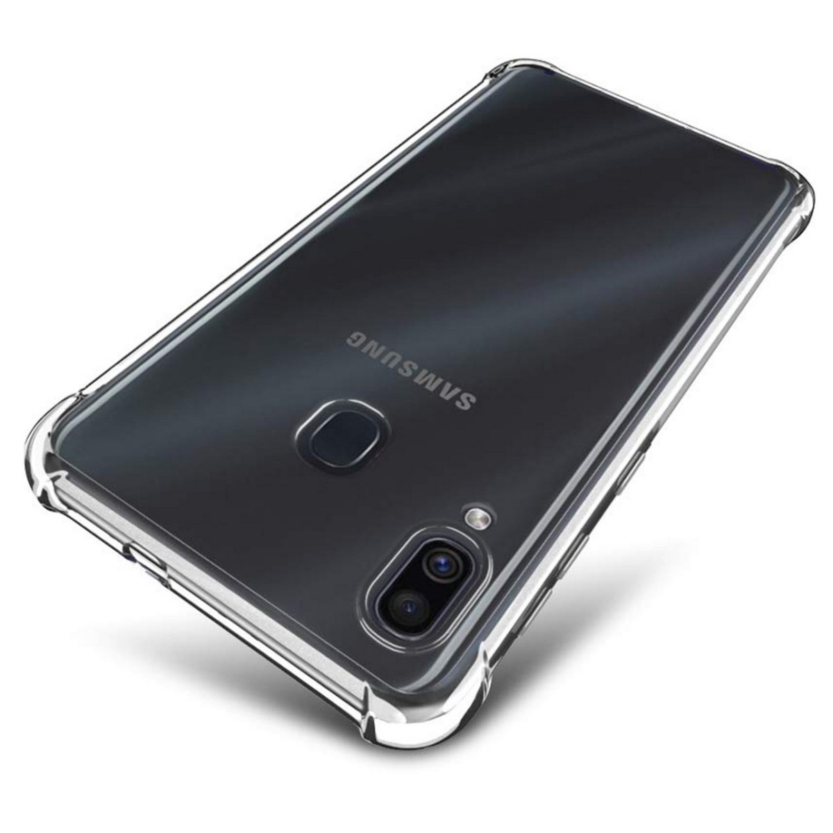 Funda Gel Tpu Anti-Shock Transparente para Samsung Galaxy A20 / A30