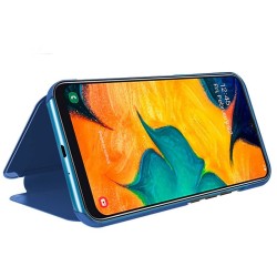 Funda Flip Cover Clear View para Samsung Galaxy A10 color Azul 2