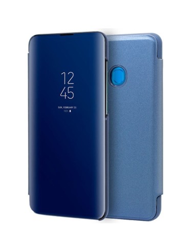 Funda Flip Cover Clear View para Samsung Galaxy A20 / A30 color Azul