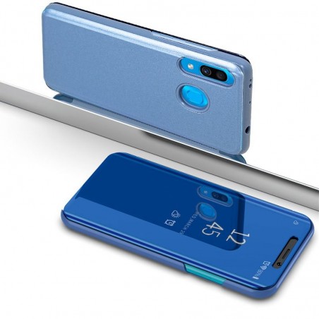 Funda Flip Cover Clear View para Samsung Galaxy A20 / A30 color Azul