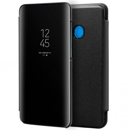 Funda Flip Cover Clear View para Samsung Galaxy A20 / A30 color Negra