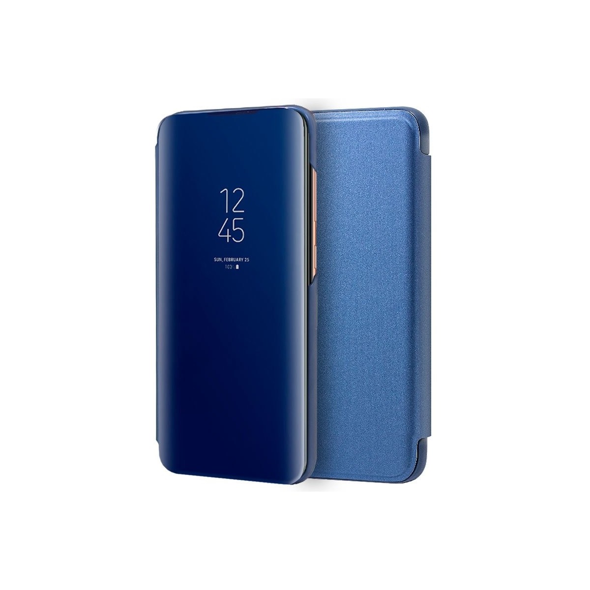 Funda Flip Cover Clear View para Samsung Galaxy A70 color Azul