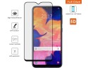 Protector Cristal Templado Completo 5D Full Glue Negro para Samsung Galaxy A10 Vidrio
