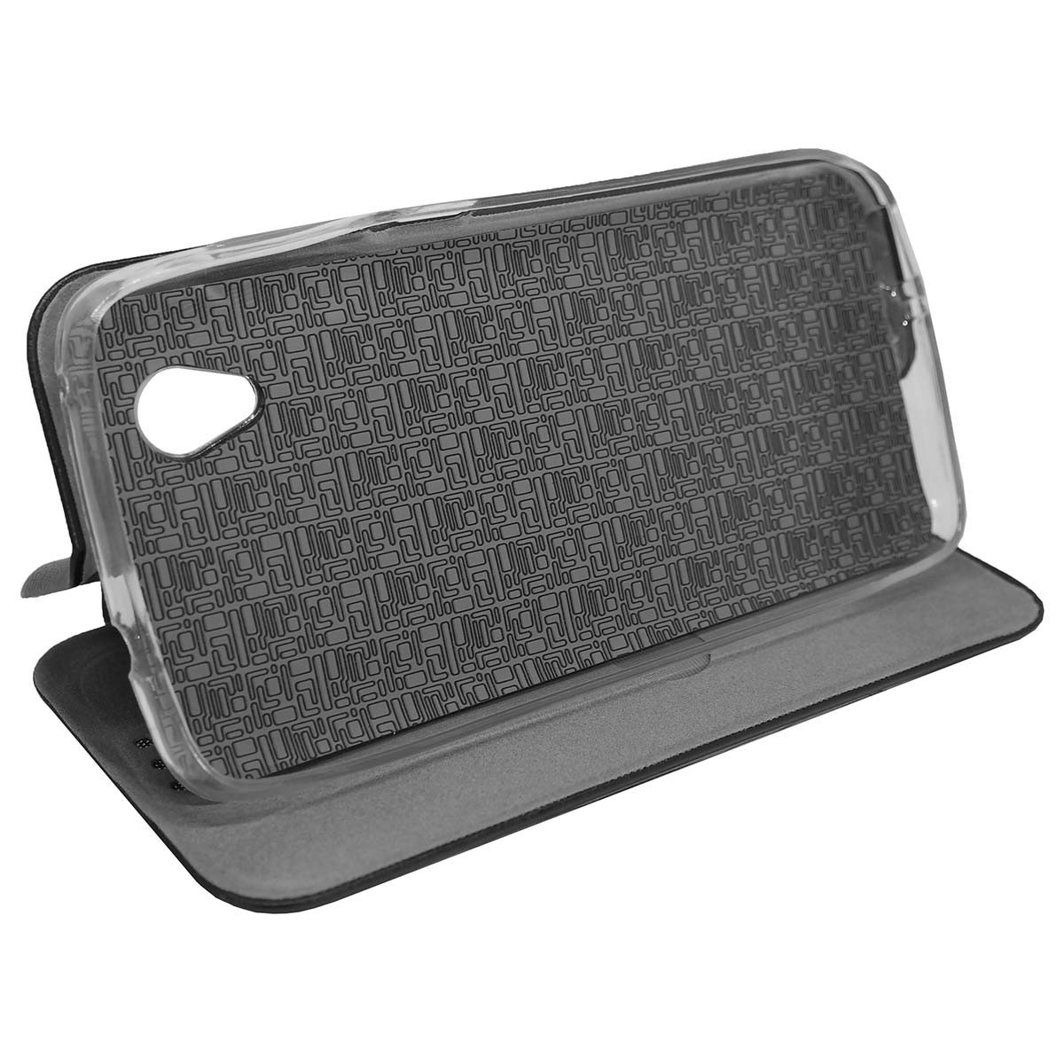 Funda Libro Soporte Magnética Elegance Negra para Alcatel 1 (2019)