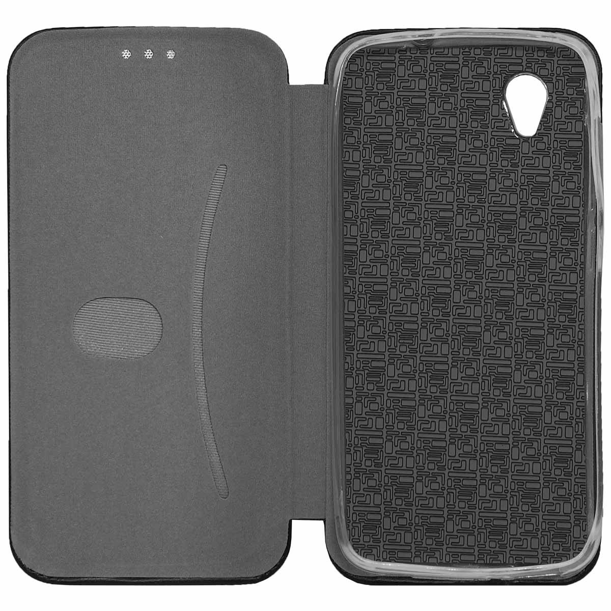 Funda Libro Soporte Magnética Elegance Negra para Alcatel 1 (2019)