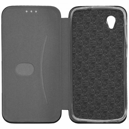Funda Libro Soporte Magnética Elegance Negra para Alcatel 1 (2019)