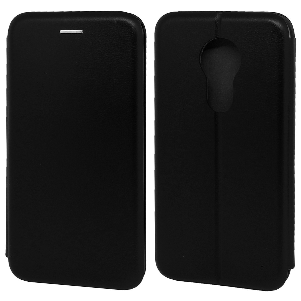 Funda Libro Soporte Magnética Elegance Negra para Motorola Moto G7 Power