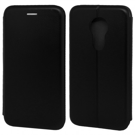 Funda Libro Soporte Magnética Elegance Negra para Motorola Moto G7 Power