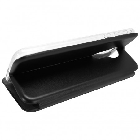 Funda Libro Soporte Magnética Elegance Negra para Motorola Moto G7 Power
