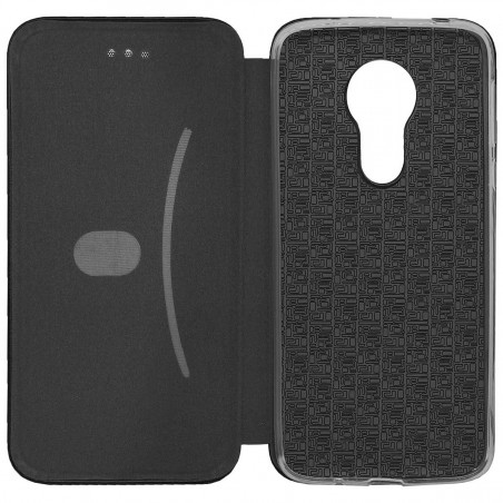 Funda Libro Soporte Magnética Elegance Negra para Motorola Moto G7 Power