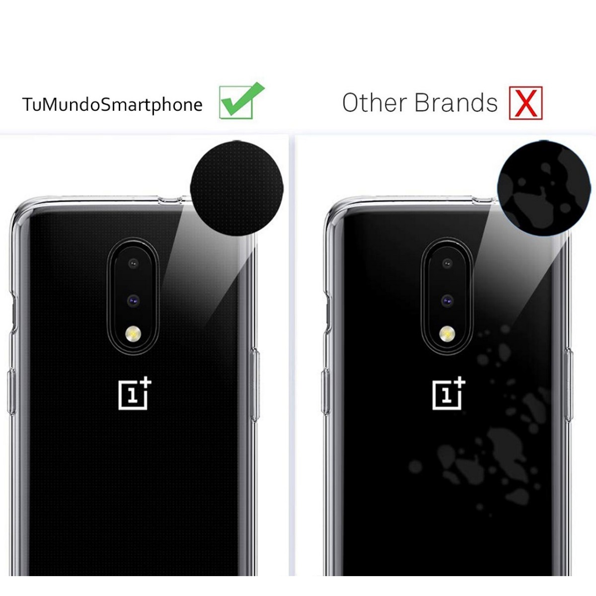 Funda Gel Tpu Fina Ultra-Thin 0,5mm Transparente para Oneplus 7