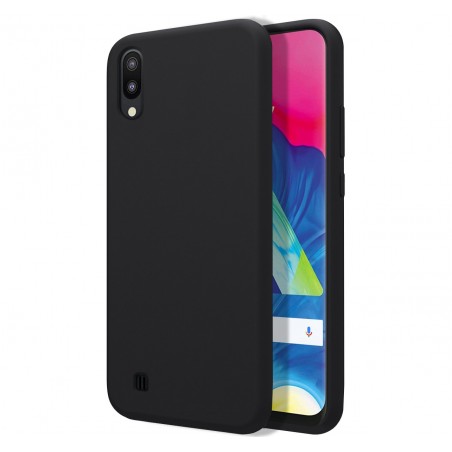 Funda Silicona Líquida Ultra Suave para Samsung Galaxy M10 color Negra