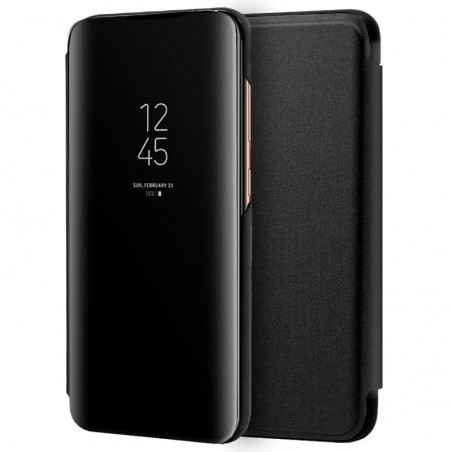 Funda Flip Cover Clear View para Samsung Galaxy A50 / A50s / A30s color Negra