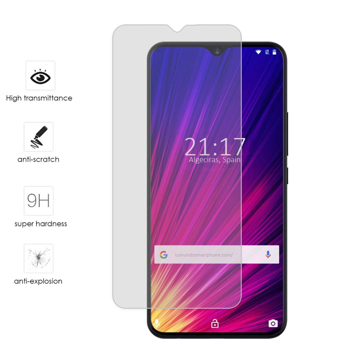 Protector Cristal Templado para Umidigi F1 Vidrio